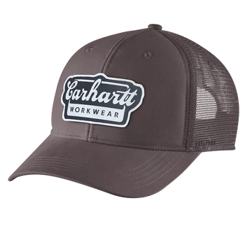 106738 - Carhartt Hálós hátú Twill sapka nagy emblémával - Padlizsán - munkaruha - védőöltözet