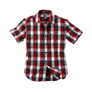 103010 - Carhartt Slim Fit Plaid Rövid Ujjú Kockás Ing - munkaruha - védőöltözet