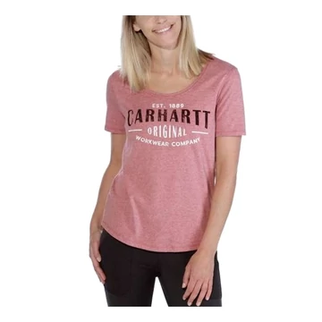 103589 - Carhartt Lockhart Graphic Női  Póló - L, Téglavörös - munkaruha - védőöltözet