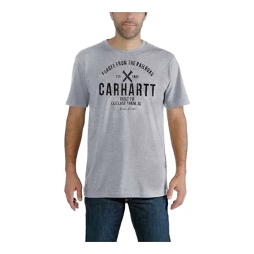 103658 - Carhartt Outlast Graphic  Póló - S, Hamuszürke - munkaruha - védőöltözet