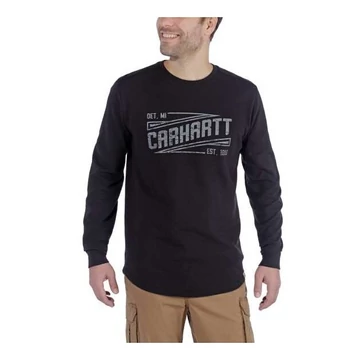 103850 - Carhartt Tilden Graphic Hosszú ujjú póló - XXL, Fekete - munkaruha - védőöltözet