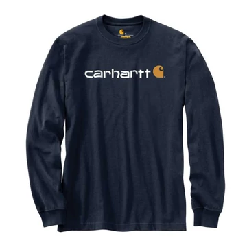 104107 - Carhartt Relaxed Fit hosszú ujjú póló - XS, Sötétkék - munkaruha - védőöltözet