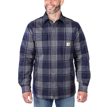 105939 - Carhartt Sherpa béléses flaneling - S, Sötétkék - munkaruha - védőöltözet