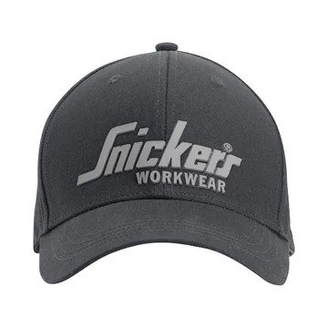 9041 - Snickers Logo Baseball Sapka - Acélszürke, Egy méret - munkaruha - védőöltözet