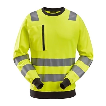 8037 - Snickers High-Vis Class 2/3 láthatósági pulóver - Sárga, L - munkaruha - védőöltözet