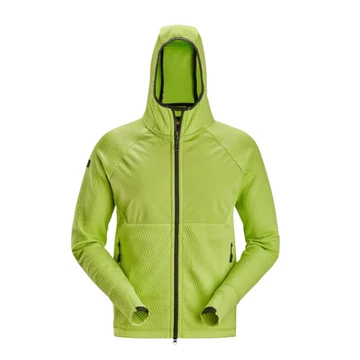 8405 - Snickers Workwear cipzáras kapucnis pulóver - Lime, L - munkaruha - védőöltözet