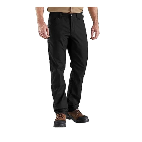 103109 - Carhartt Rugged Stretch Canvas nadrág - 30/30, Fekete - munkaruha - védőöltözet