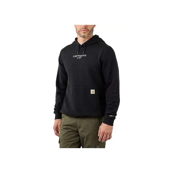 105569 - Carhartt Force kapucnis pulóver - S, Fekete - munkaruha - védőöltözet