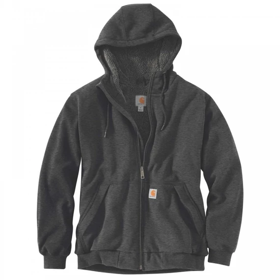 103308 - Carhartt Sherpa Béléses Kapucnis  Pulóver - Sötétszürke, XL - munkaruha - védőöltözet
