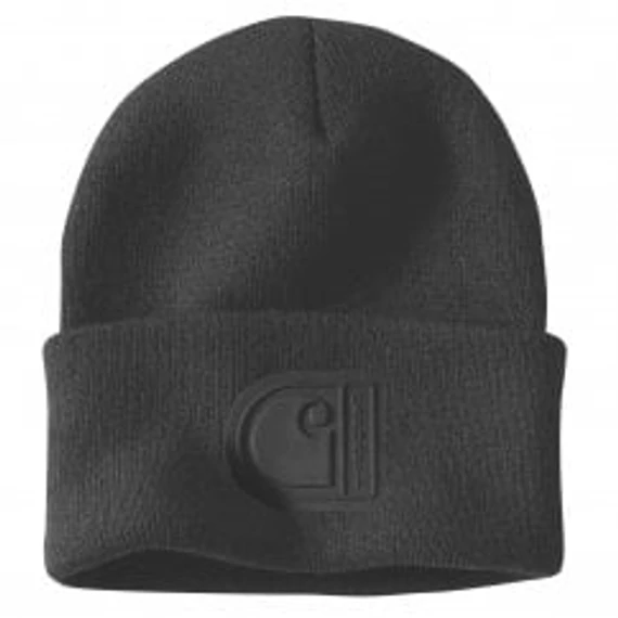 107190 - Carhartt Kötött sapka C-alakú emblémával - Fekete - munkaruha - védőöltözet