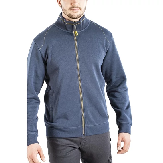 RICA LEWIS Cipzáris pulóver - L, KÉK - RLFULLZIP.399.L - munkaruha - védőöltözet