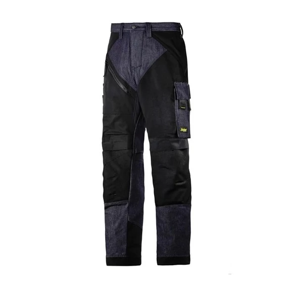 6305 - Snickers Ruffwork Denim - 100, Denim/fekete - munkaruha - védőöltözet